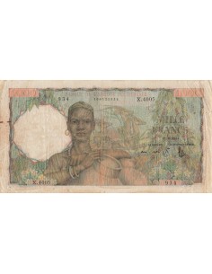 Afrique de l'Ouest 1000 francs 1954