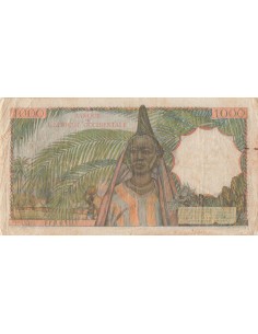 Afrique de l'Ouest 1000 francs 1954 2