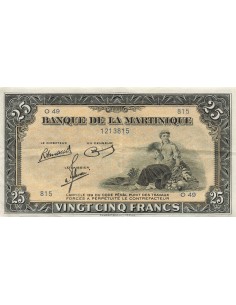 Martinique 25 francs 1943