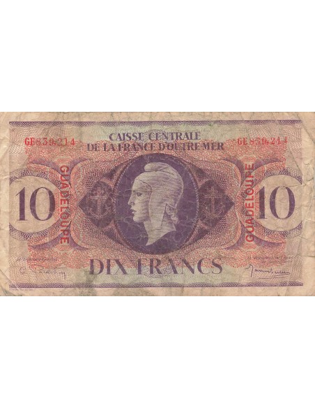 Guadeloupe 10 francs 1944