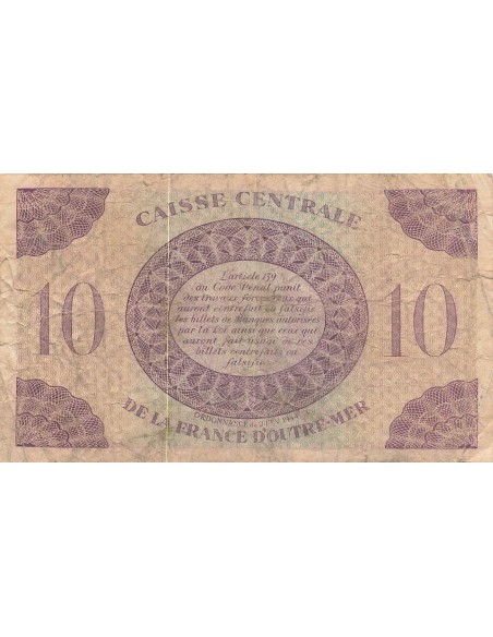 Guadeloupe 10 francs 1944