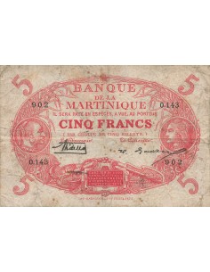 Martinique 5 francs 1903