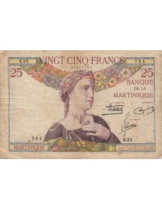 Martinique 25 francs 1930