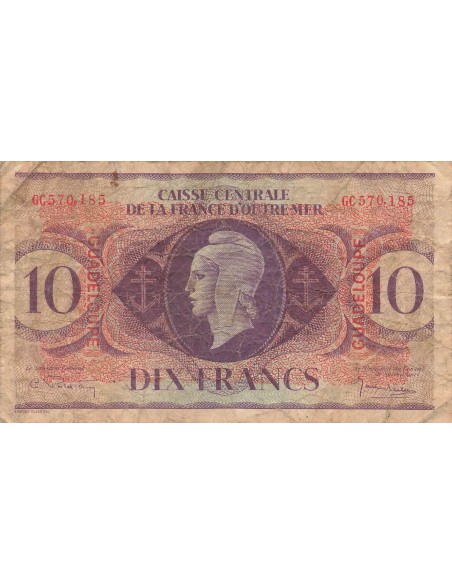 Guadeloupe 10 francs 1944