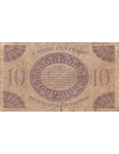 Guadeloupe 10 francs 1944