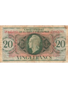 Guadeloupe 20 francs 1944