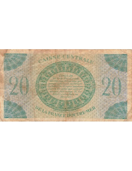 Guadeloupe 20 francs 1944