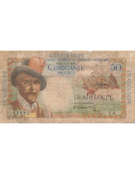 Guadeloupe 50 francs 1946
