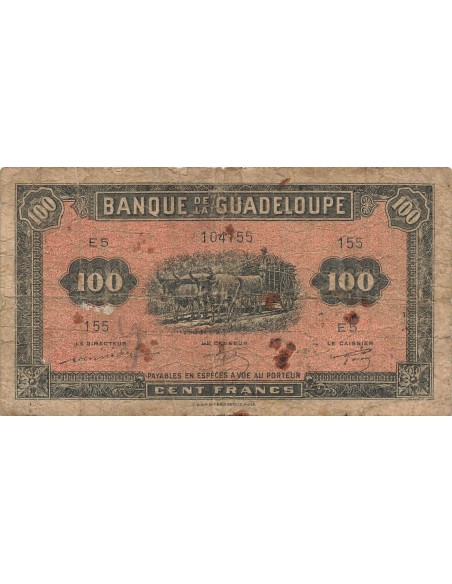 Guadeloupe 100 francs 1942