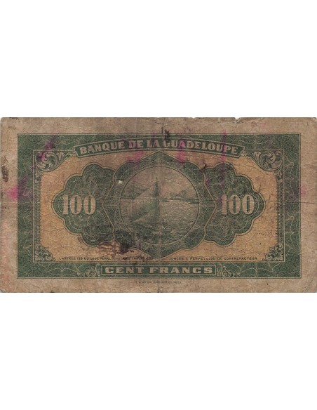 Guadeloupe 100 francs 1942
