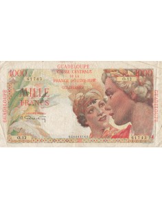 Guadeloupe 1000 francs 1947
