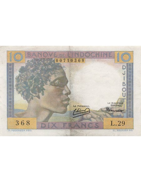 Djibouti 10 francs 1946