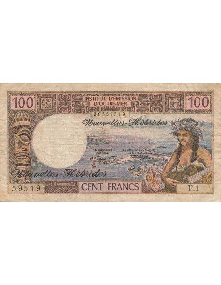 Nouvelles Hébrides 100 francs 1972