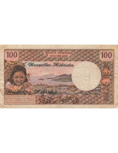 Nouvelles Hébrides 100 francs 1972 2