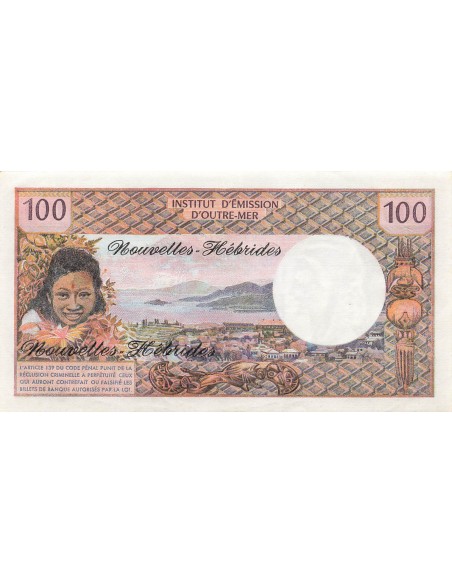 Nouvelles Hébrides 100 francs 1977