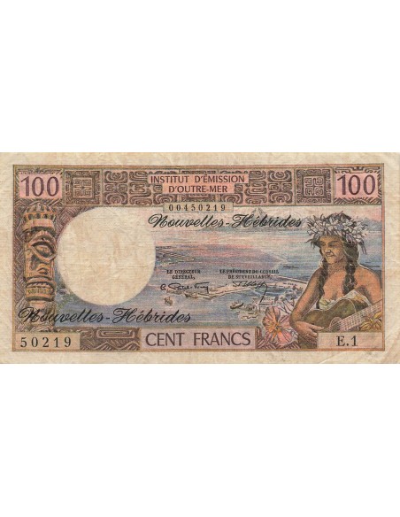 Nouvelles Hébrides 100 francs 1970