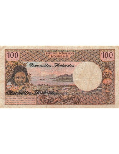 Nouvelles Hébrides 100 francs 1970