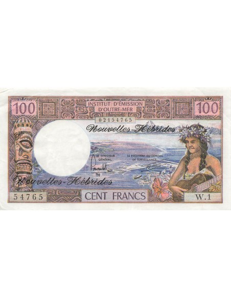 Nouvelles Hébrides 100 francs 1977