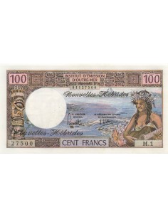 Nouvelles Hébrides 100 francs 1975