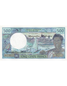 Nouvelles Hébrides 500 francs 1980