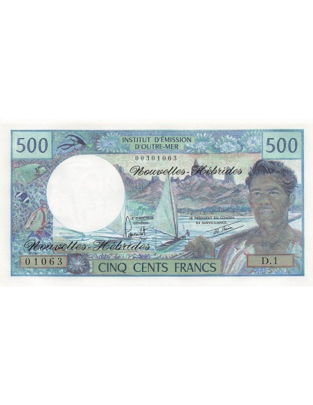 Nouvelles Hébrides 500 francs 1980