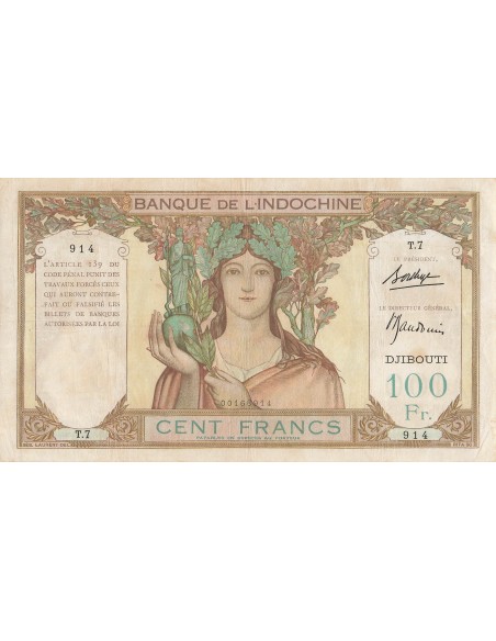 Djibouti 100 francs 1928