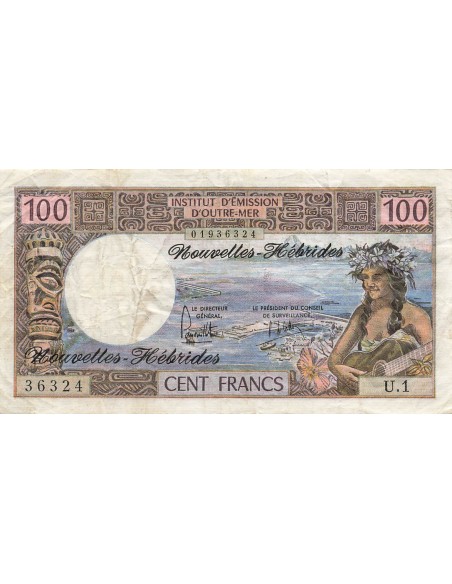 Nouvelles Hébrides 100 francs 1975