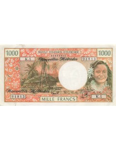 Nouvelles Hébrides 1000 francs 1975