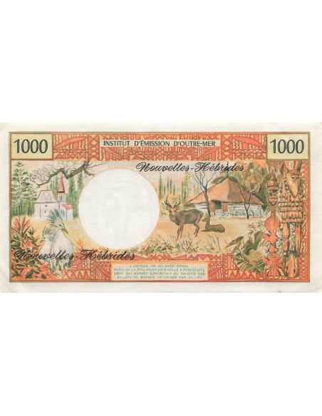 Nouvelles Hébrides 1000 francs 1975
