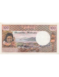 Nouvelles Hébrides 1 100 francs 1977 2