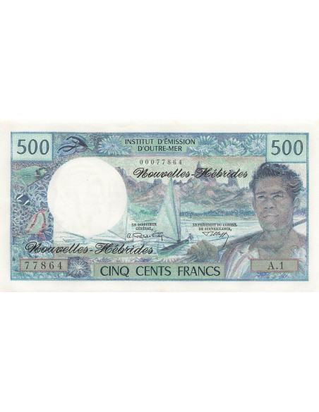 Nouvelles Hébrides 500 francs 1970