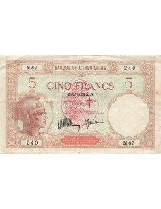 Nouvelles Hébrides 5 francs 1941