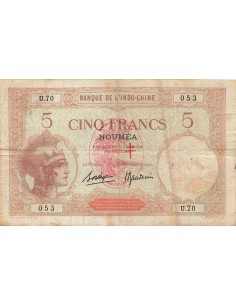 Nouvelles Hébrides 5 francs 1941