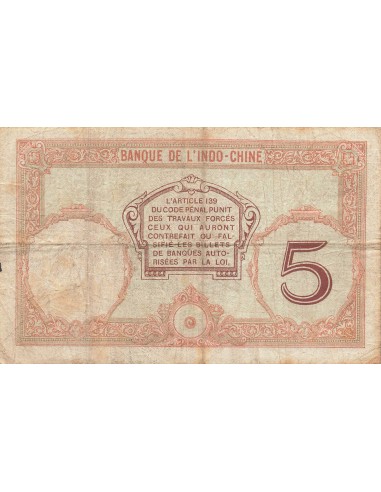 Nouvelles Hébrides 5 francs 1941