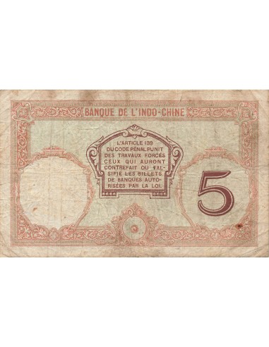 Nouvelles Hébrides 5 francs 1941
