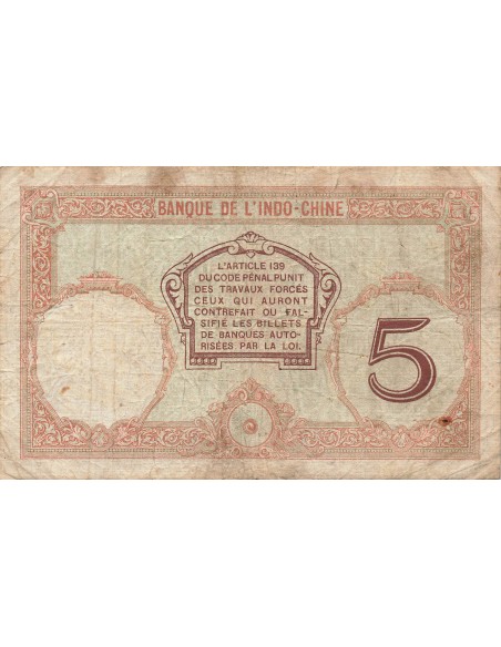 Nouvelles Hébrides 5 francs 1941