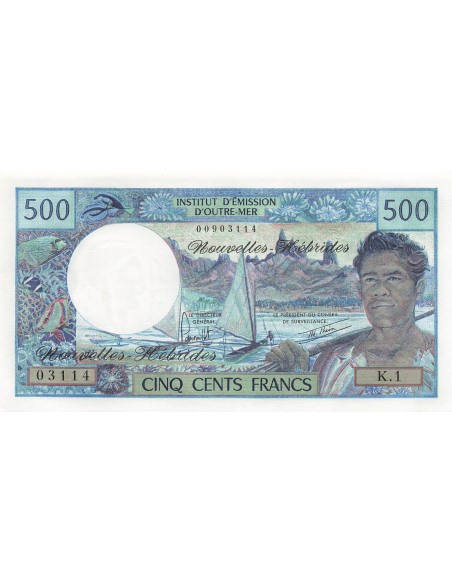 Nouvelles Hébrides 500 francs 1980