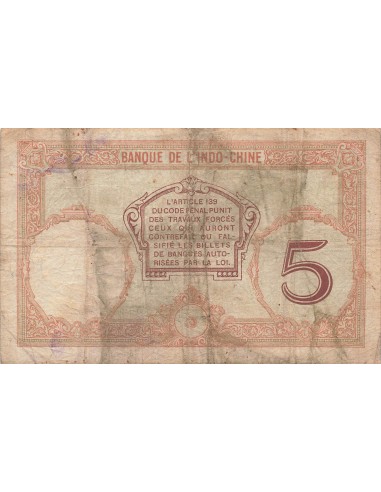 Nouvelles Hébrides 5 francs 1941