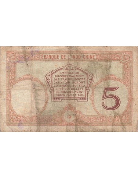 Nouvelles Hébrides 5 francs 1941