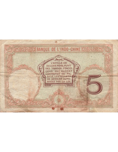 Nouvelles Hébrides 5 francs 1941