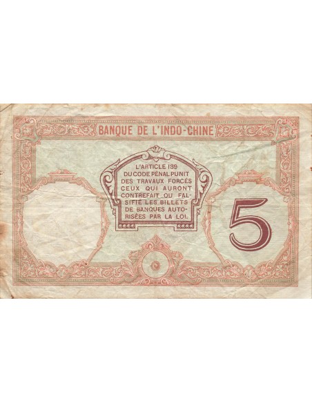Nouvelles Hébrides 5 francs 1941