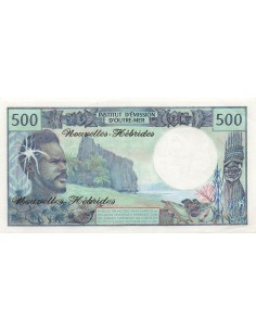 Nouvelles Hébrides 500 francs 1980 2