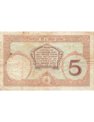 Nouvelles Hébrides 5 francs 1941