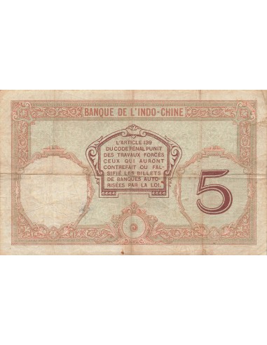 Nouvelles Hébrides 5 francs 1941