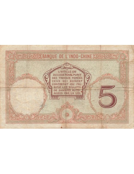 Nouvelles Hébrides 5 francs 1941