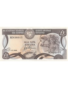 Chypre 1 pound 1989