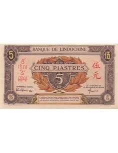 Indo-Chine Fr. 5 piastres 1942