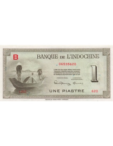 Indo-Chine Fr. 1 piastre 1945