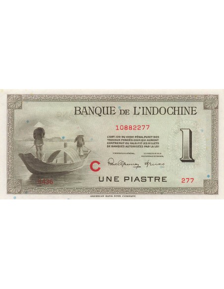 Indo-Chine Fr. 1 piastre 1945