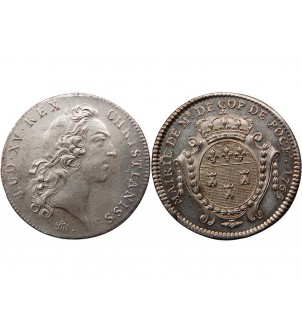 TOURAINE, MAIRE DE TOURS - JETON ARGENT 1765 "René de Cop de Pocé" 2